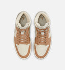 Air Jordan 1 Mid Womens Lifestyle Shoe - Pale Ivory/Hemp/Sail/Light Orewood Brown